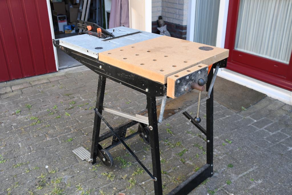 Wolfcraft Werkbank Circelzaagbank, Doe-het-zelf en Verbouw, Werkbanken, Ophalen, Gebruikt, 70 tot 120 cm, Bankschroef