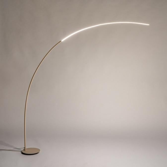 booglamp beige led of zwart goud tafel bank eettafel lamp, Ophalen of Verzenden, Nieuw, 150 tot 200 cm