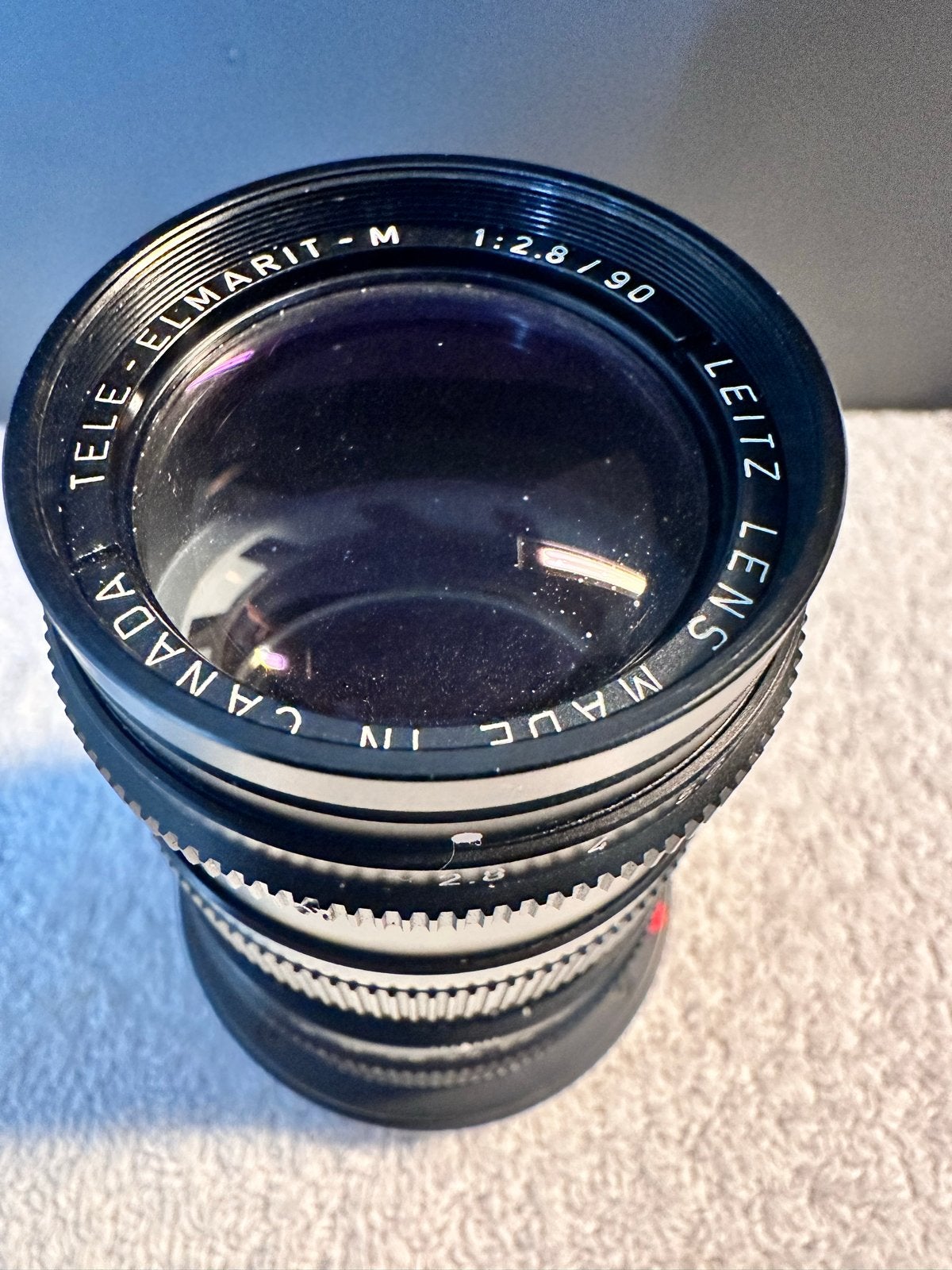 Leitz Tele-Elmarit-M 1:2.8/90 lens met Novoflex adapter, Audio, Tv en Foto, Fotografie | Lenzen en Objectieven, Zo goed als nieuw
