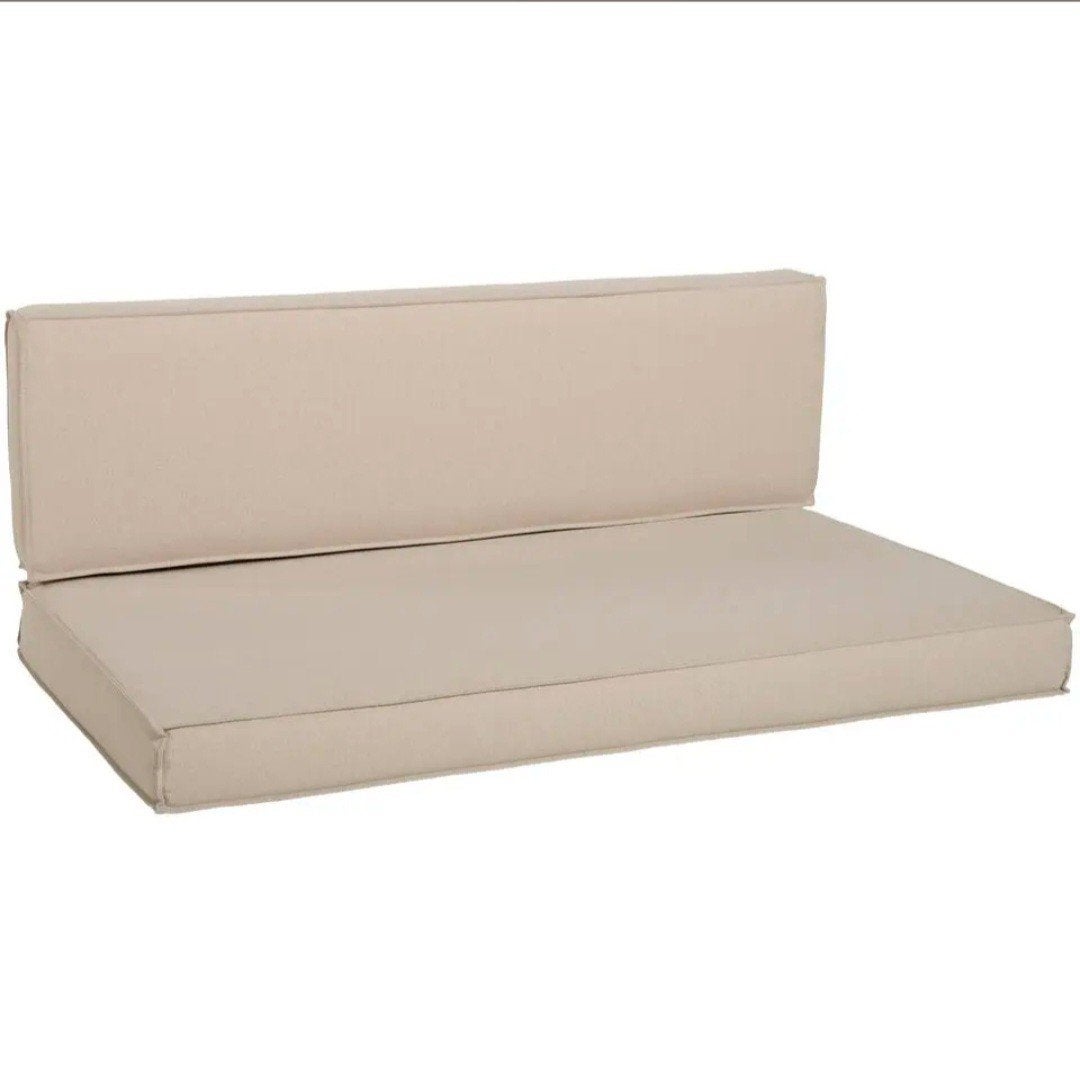 Set Palletkussens - Nieuw in verpakking, Ophalen, Nieuw, Beige, Vierkant