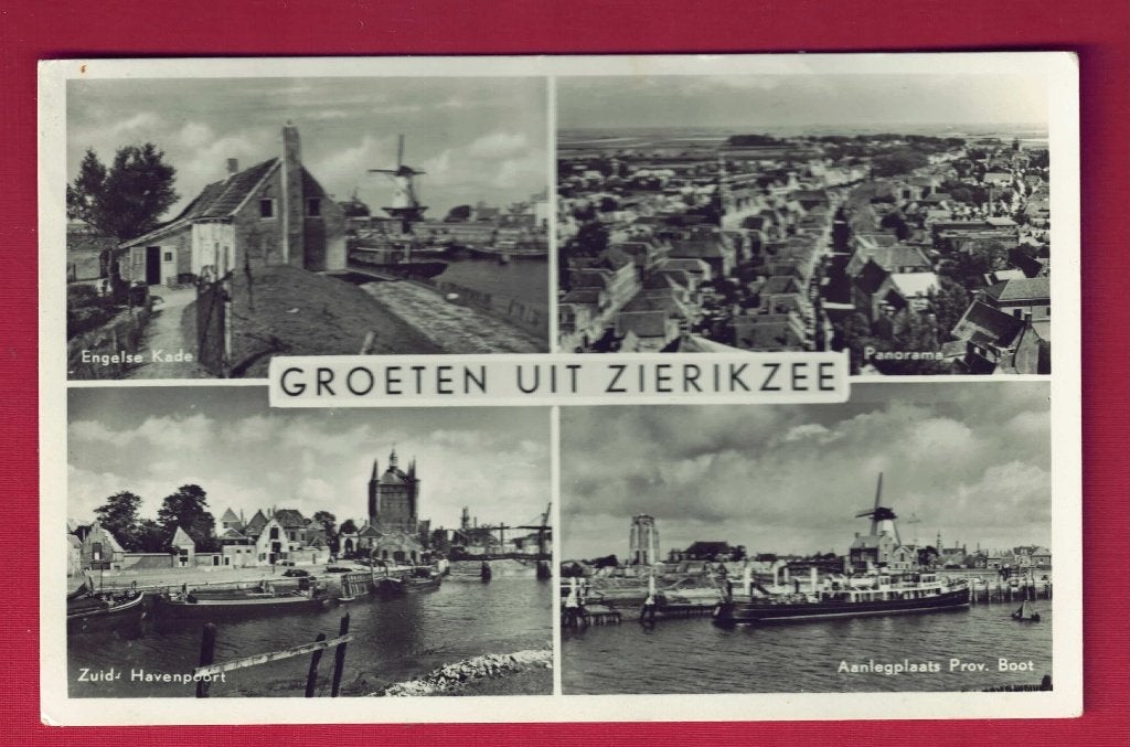 Zierikzee - Groeten uit - o.a. Engelse Kade - 1966 (p. Zieri, Ophalen of Verzenden, 1960 tot 1980, Gelopen, Zeeland