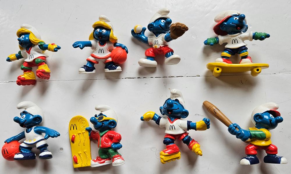 smurfen McDonald's Happy Meal 1998 compleet, Verzamelen, Smurfen, Ophalen of Verzenden, Zo goed als nieuw, Verschillende Smurfen