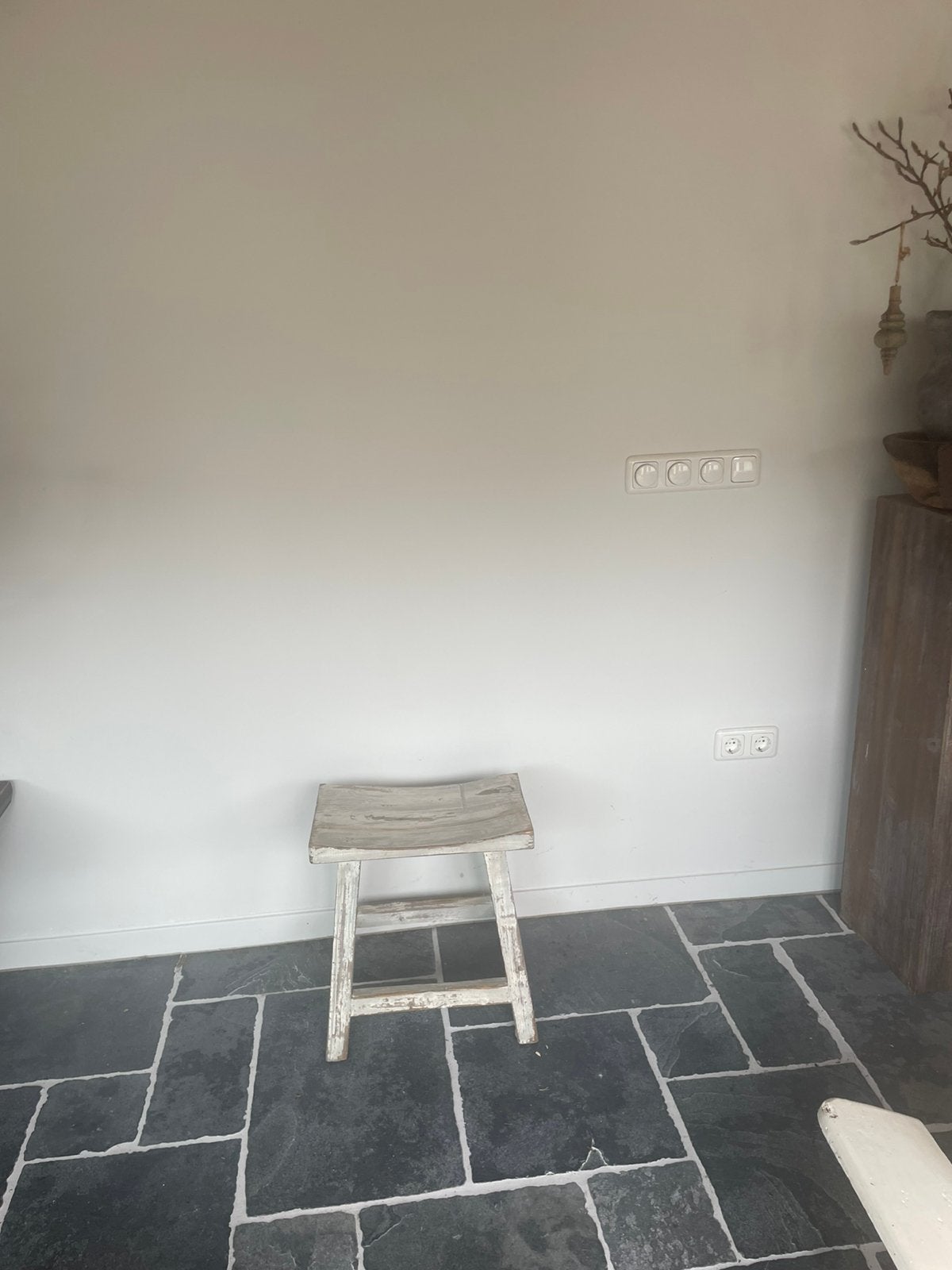 Houten kruk krukje, Ophalen, Gebruikt, Hout