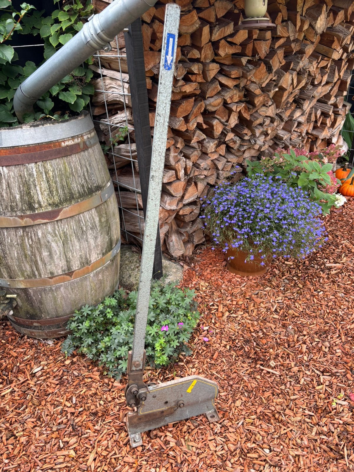 Mubea 412 hefboom plaatschaar, Ophalen