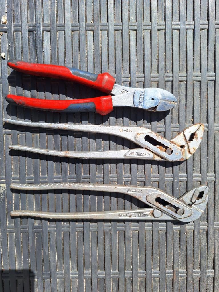Set van 3 gebruikte tangen (Knipex en Gedore), Ophalen of Verzenden, Gebruikt
