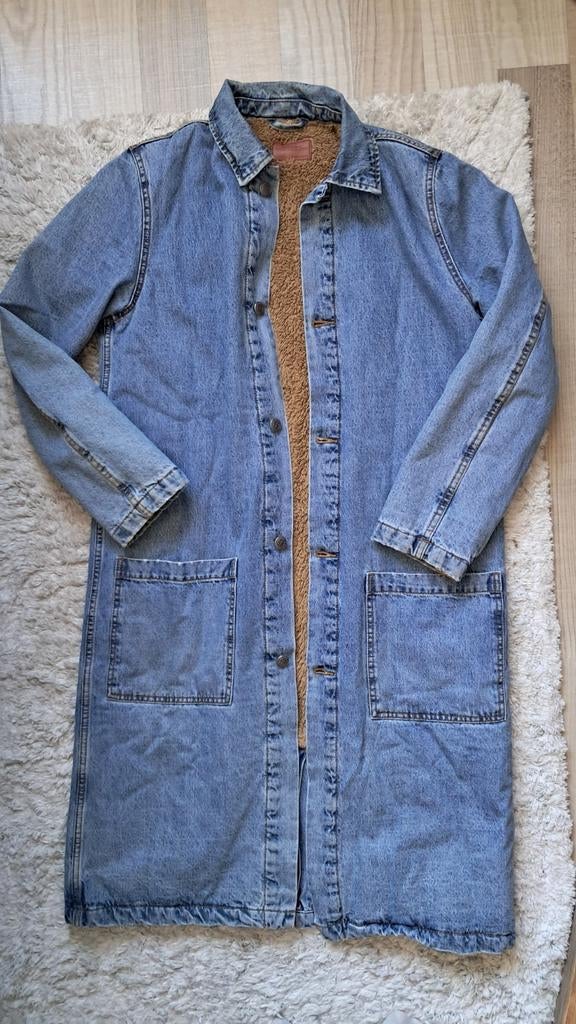 Lange spijkerjas Zara, Maat 38/40 (M), Blauw, Ophalen of Verzenden, Zo goed als nieuw