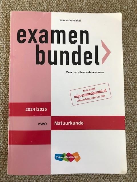examenbundel natuurkunde VWO 2024/2025, Boeken, ThiemeMeulenhoff, Ophalen of Verzenden, Zo goed als nieuw, Beta