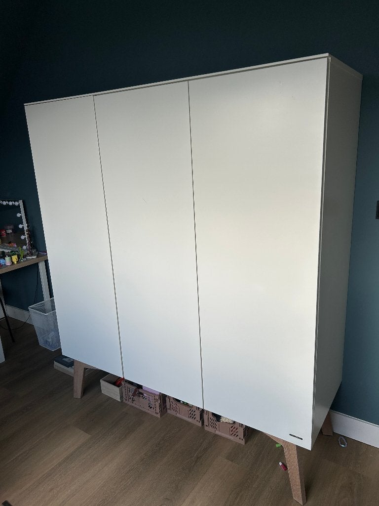 Kidsmill Sixties linnenkast met Sixties ladeblok, Ophalen, Eikenhout, 150 tot 200 cm, 150 tot 200 cm