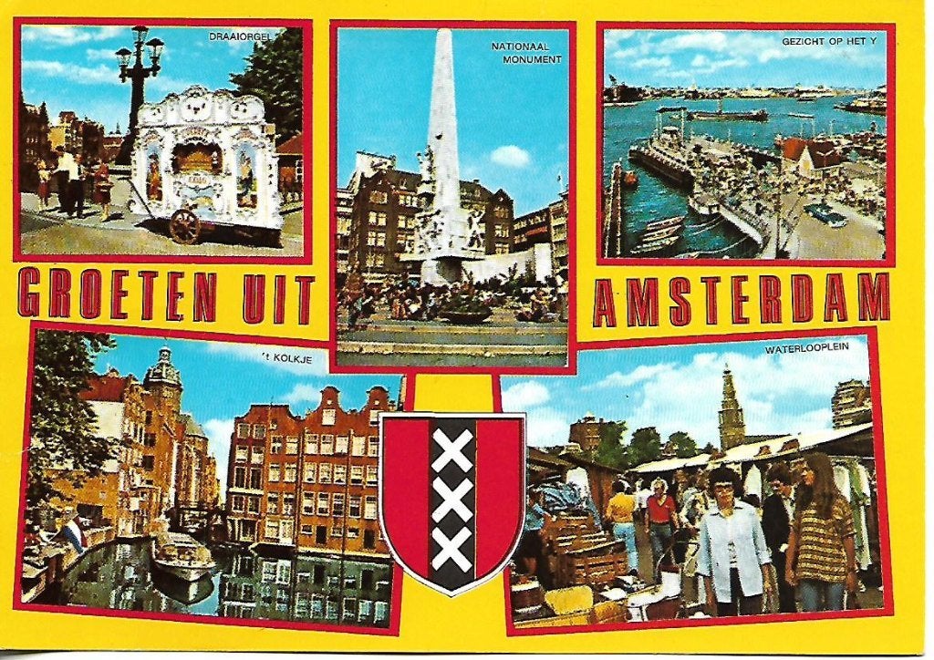 Amsterdam- -5-luik., Verzenden, 1980 tot heden, Gelopen, Noord-Holland