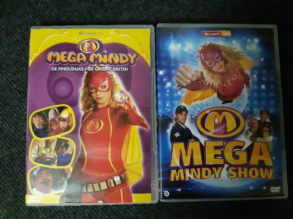 2 x dvd Mega Mindy - De groene ratten en Mega Mindy show, Alle leeftijden, Ophalen of Verzenden, Zo goed als nieuw