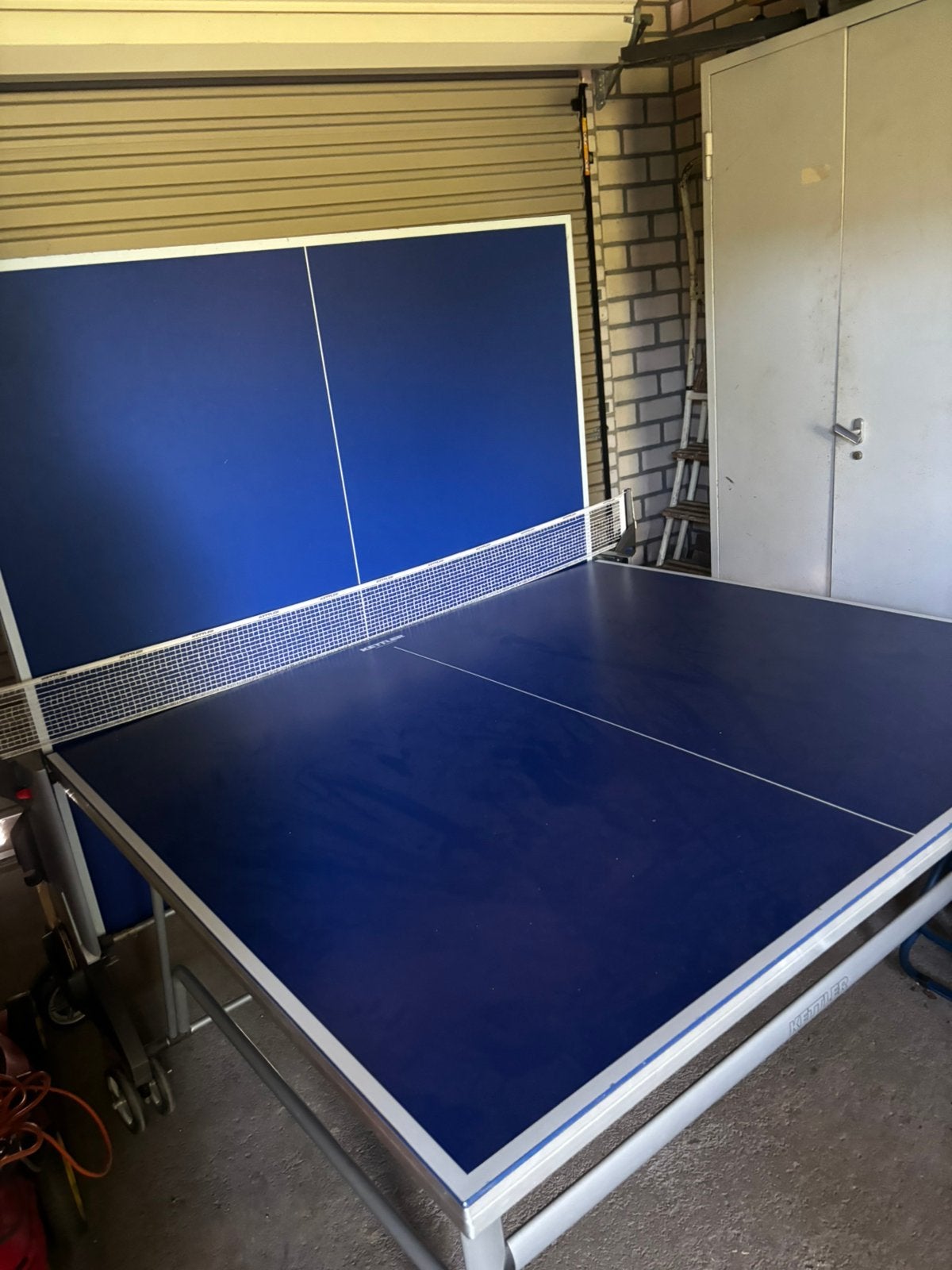 Kettler pingpongtafel met beschermingshoes, Ophalen, Zo goed als nieuw