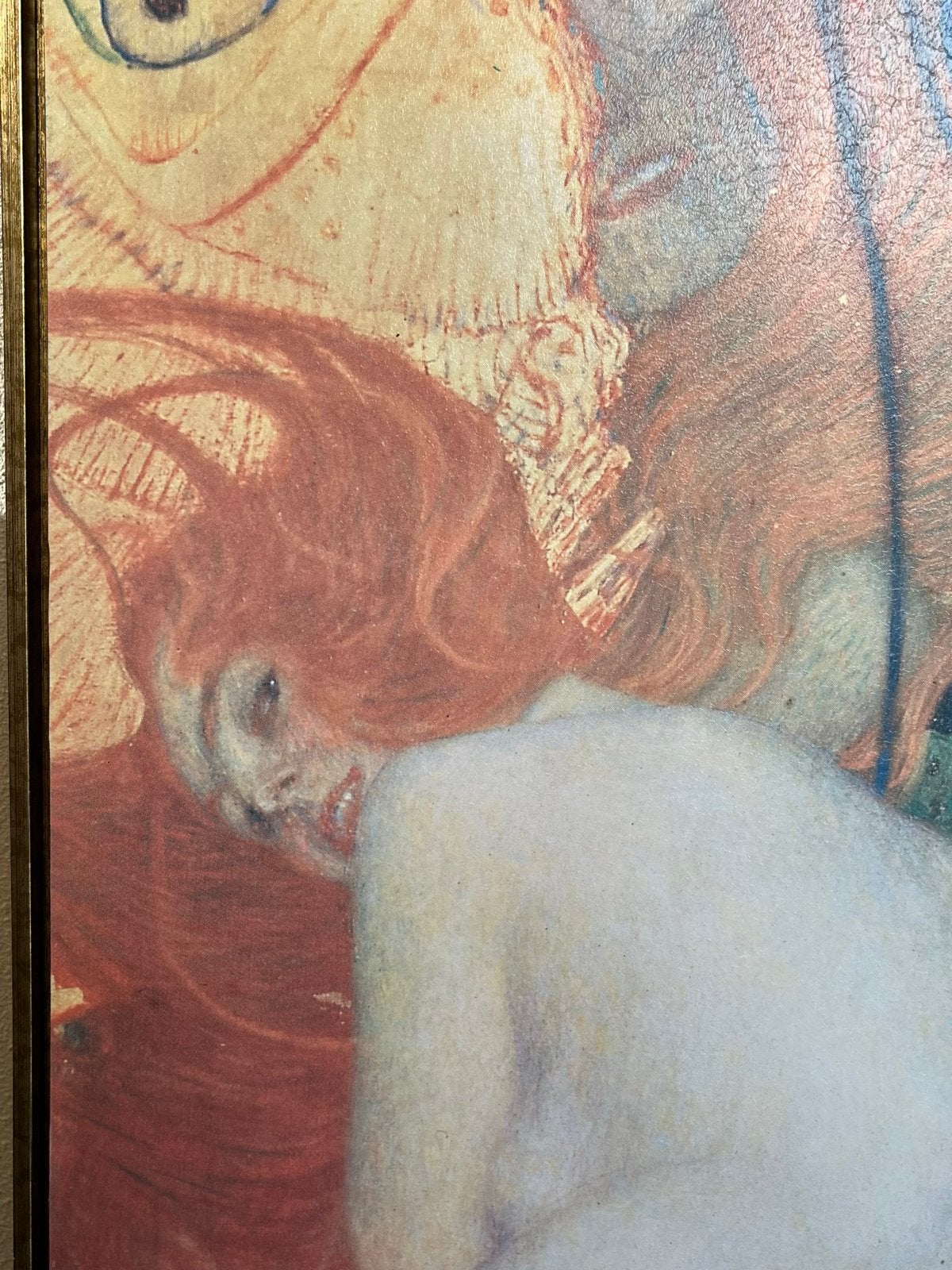 Foto 3 van Gustav Klimt groot schilderij op paneel