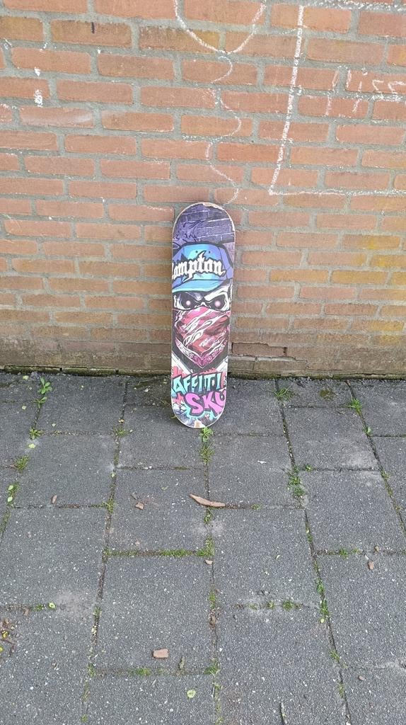 Skateboard met uniek graffiti design, Ophalen of Verzenden, Gebruikt, Skateboard