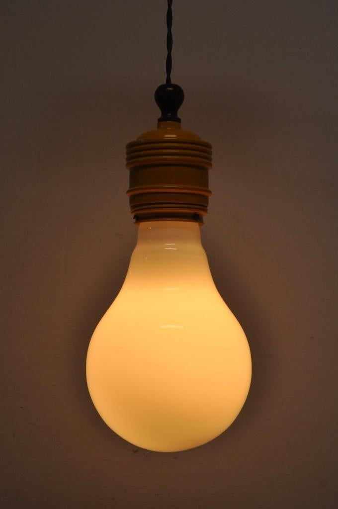 Pop art bulb lamps vintage gloeilampen oversized hanglamp, Ophalen of Verzenden, Gebruikt, Glas, Minder dan 50 cm