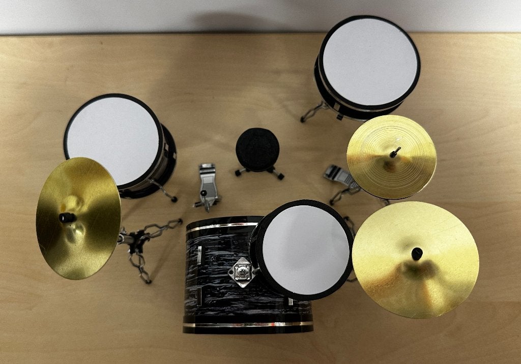 The Beatles Ludwig miniatuur drumstel drum decoratie, Info@deconoord.nl, Deco Noord, Nieuw, Ophalen of Verzenden