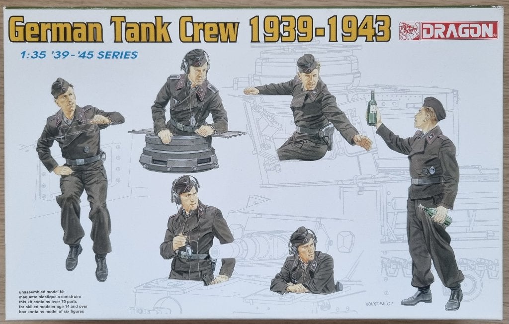 Dragon 1:35 #6375 WWII German Tank Crew 1939-1943, Ophalen of Verzenden, Nieuw, 1:35 tot 1:50, Figuur of Figuren