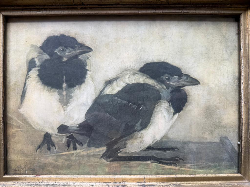 Jan Mankes 1889-1920 /  2 Jonge Eksters 1923, Antiek en Kunst, Ophalen of Verzenden