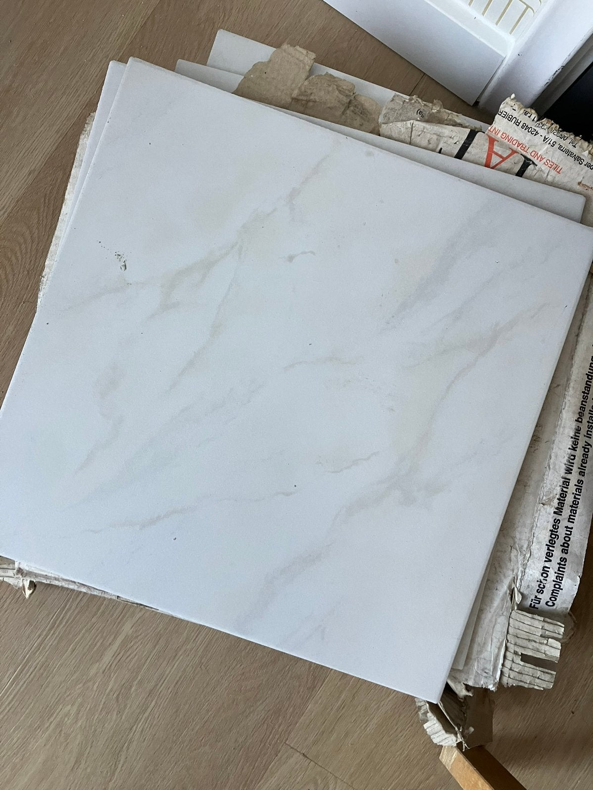 35X 40/40 tegels, Ophalen, Nieuw, Marmer, Vloertegels