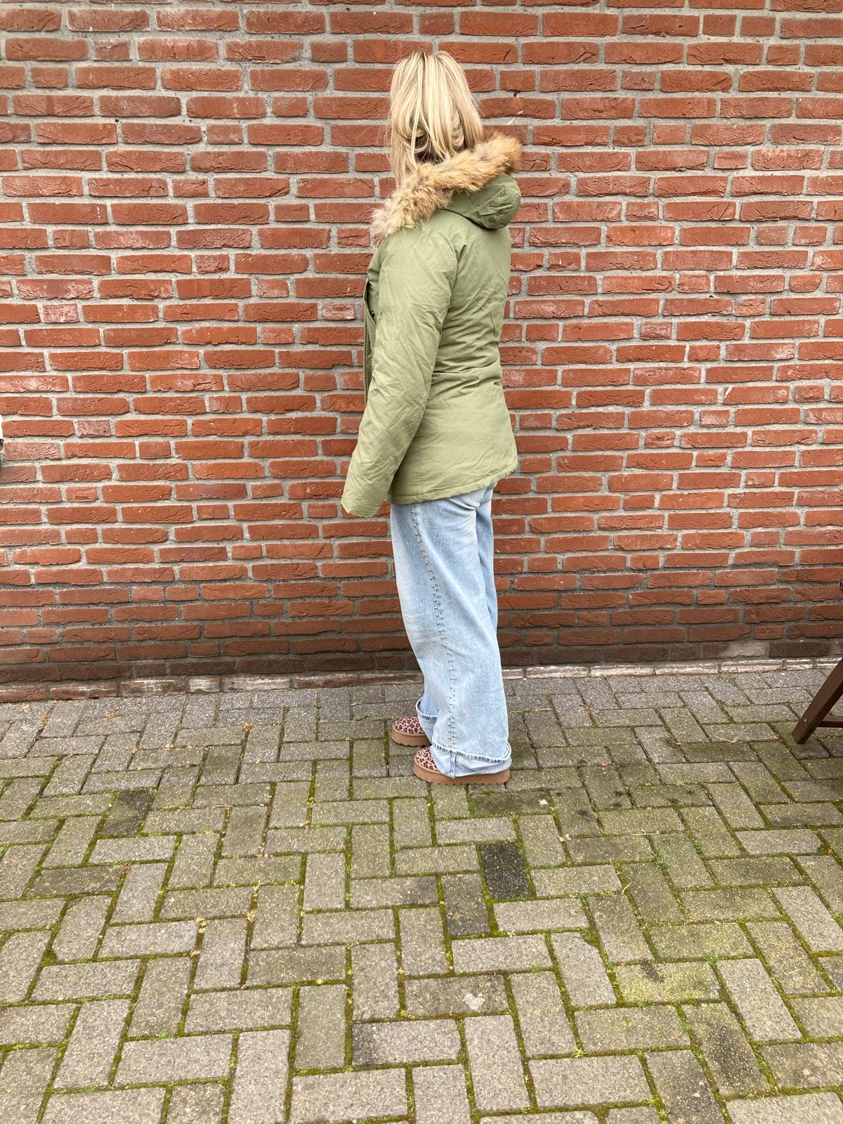 Airforce jas mooie olijf groene kleur, Kleding | Dames, Ophalen of Verzenden, Gedragen, Maat 38/40 (M), Groen