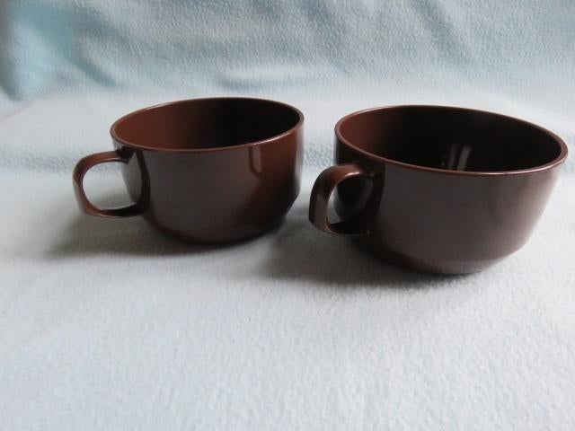 2 vintage Mepal Rosti kommen soepkommen bruin, Ophalen of Verzenden