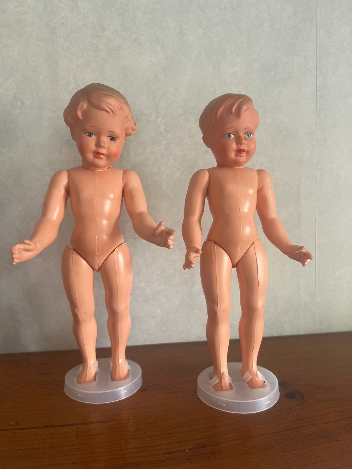 Vintage Babypoppen - Set van 2, Verzamelen, Poppen, Ophalen of Verzenden, Gebruikt, Babypop