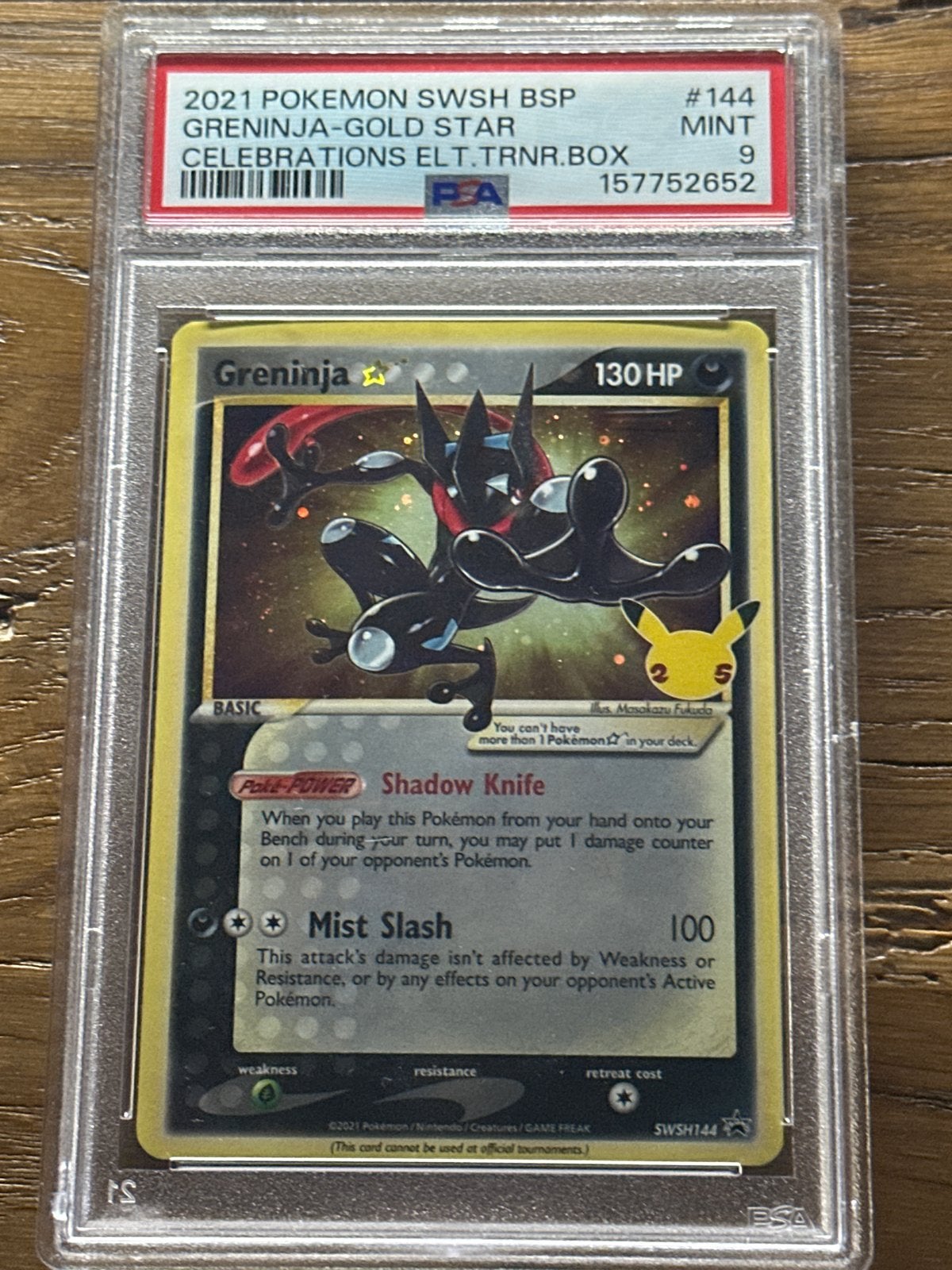 Greninja Gold Star Celebrations PSA 9 Pokémon Kaart, Hobby en Vrije tijd, Verzamelkaartspellen | Pokémon, Ophalen, Zo goed als nieuw