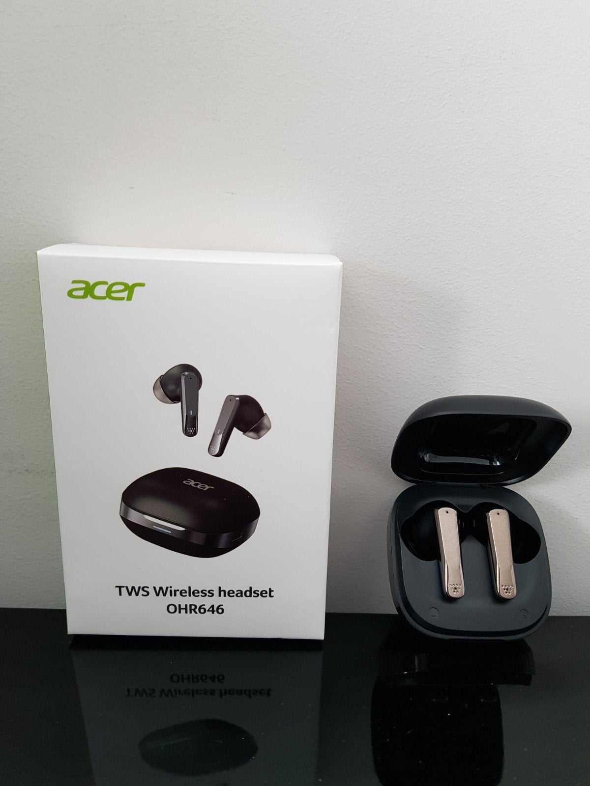Acer Oordopjes, Zwart, In gehoorgang (in-ear), Overige merken, Nieuw
