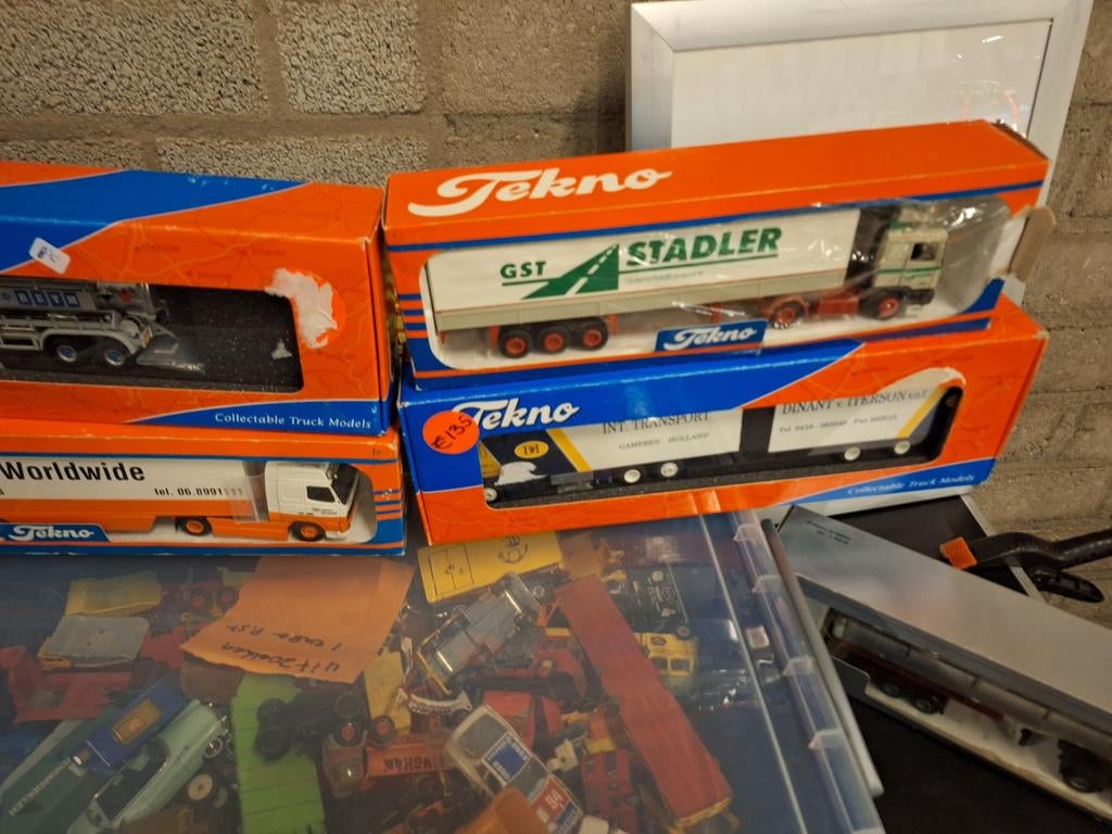 Tekno Vrachtwagen Miniatuurmodellen - Diverse Modellen, Hobby en Vrije tijd, Ophalen of Verzenden, Nieuw, Bus of Vrachtwagen