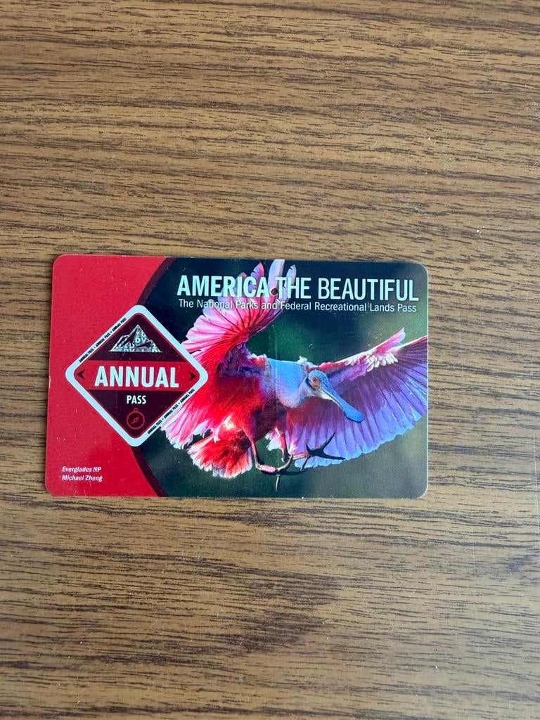 America the beautiful pas (ongetekend), Tickets en Kaartjes, Autovignetten, Drie personen of meer