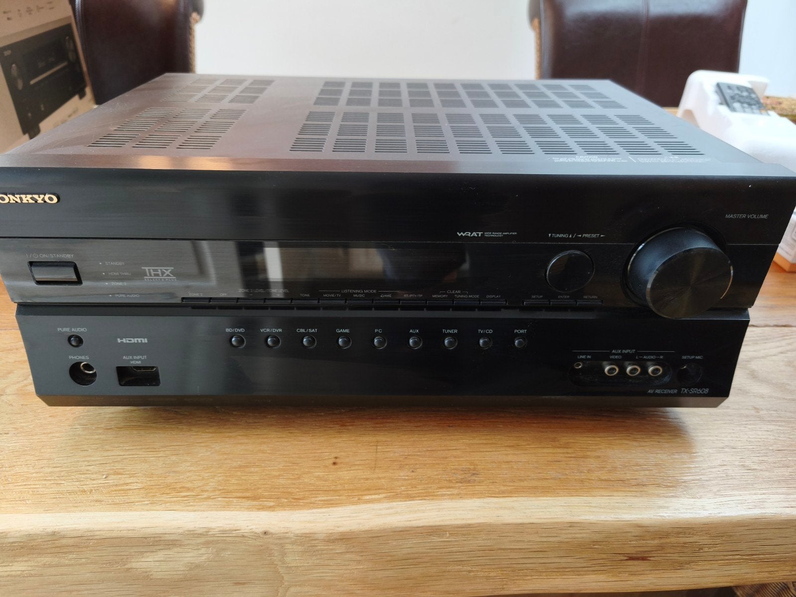 Onkyo TX-SR608 7.2-kanaals AV-receiver met THX Select2 Plus, Audio, Tv en Foto, Versterkers en Receivers, Ophalen of Verzenden