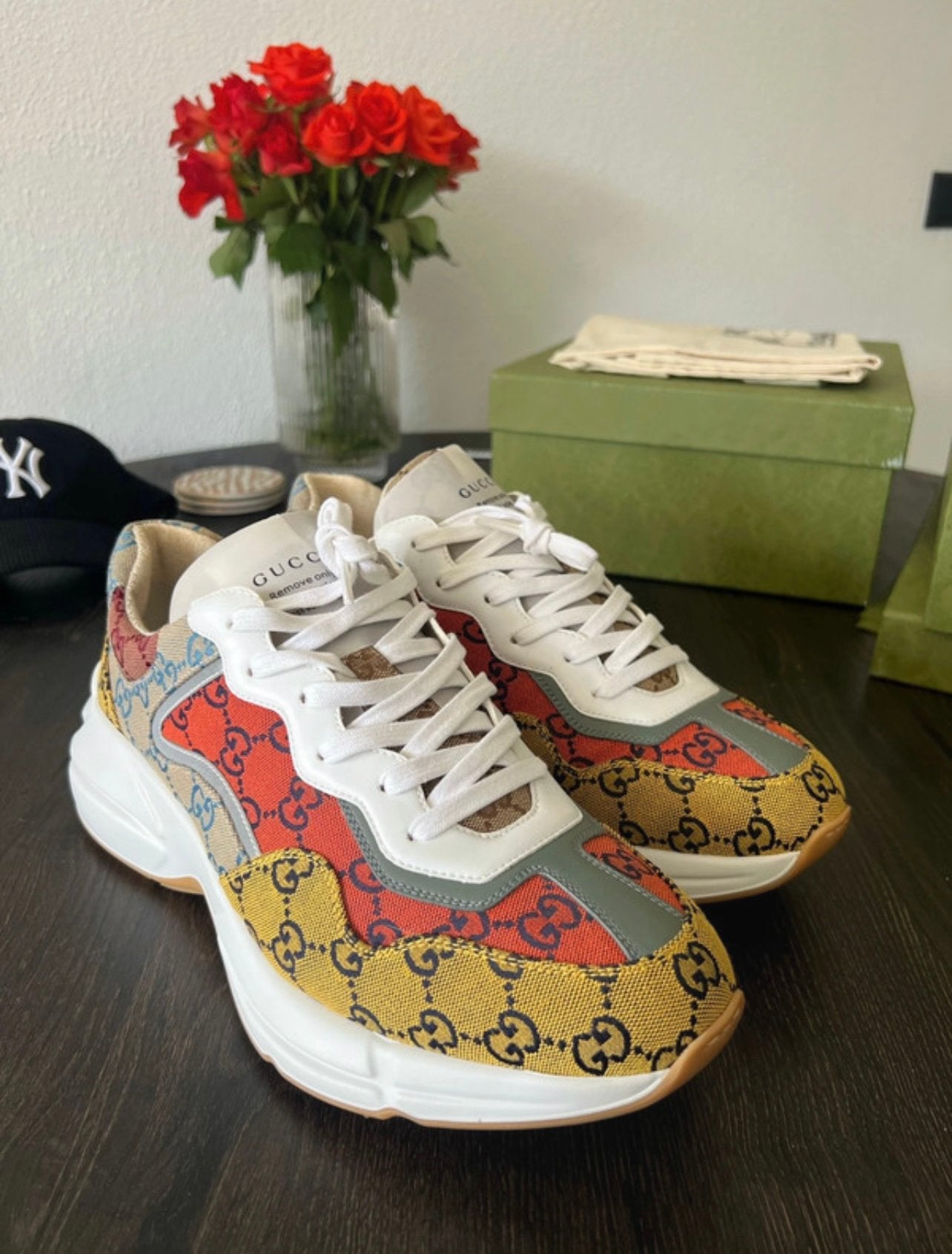GUCCI Rhyton EU45, Overige kleuren, Sportschoenen, Ophalen of Verzenden, Zo goed als nieuw