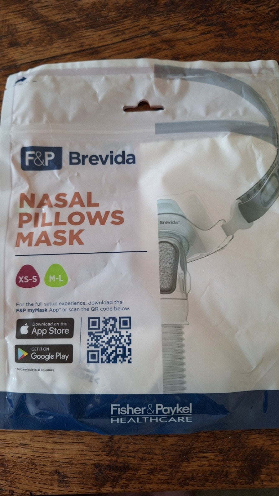 Apneu masker Brevida small  Nasal pillows mask, Diversen, Ophalen of Verzenden, Zo goed als nieuw