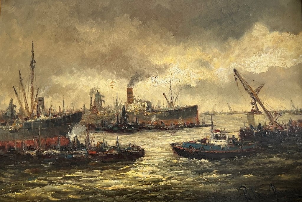 Peter Brouwer, Rotterdams havengezicht, Ophalen