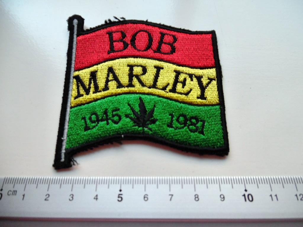 Bob Marley mooie nieuwe shaped patch m193 ---7.5 x 8 cm, Verzenden, Nieuw, Kleding