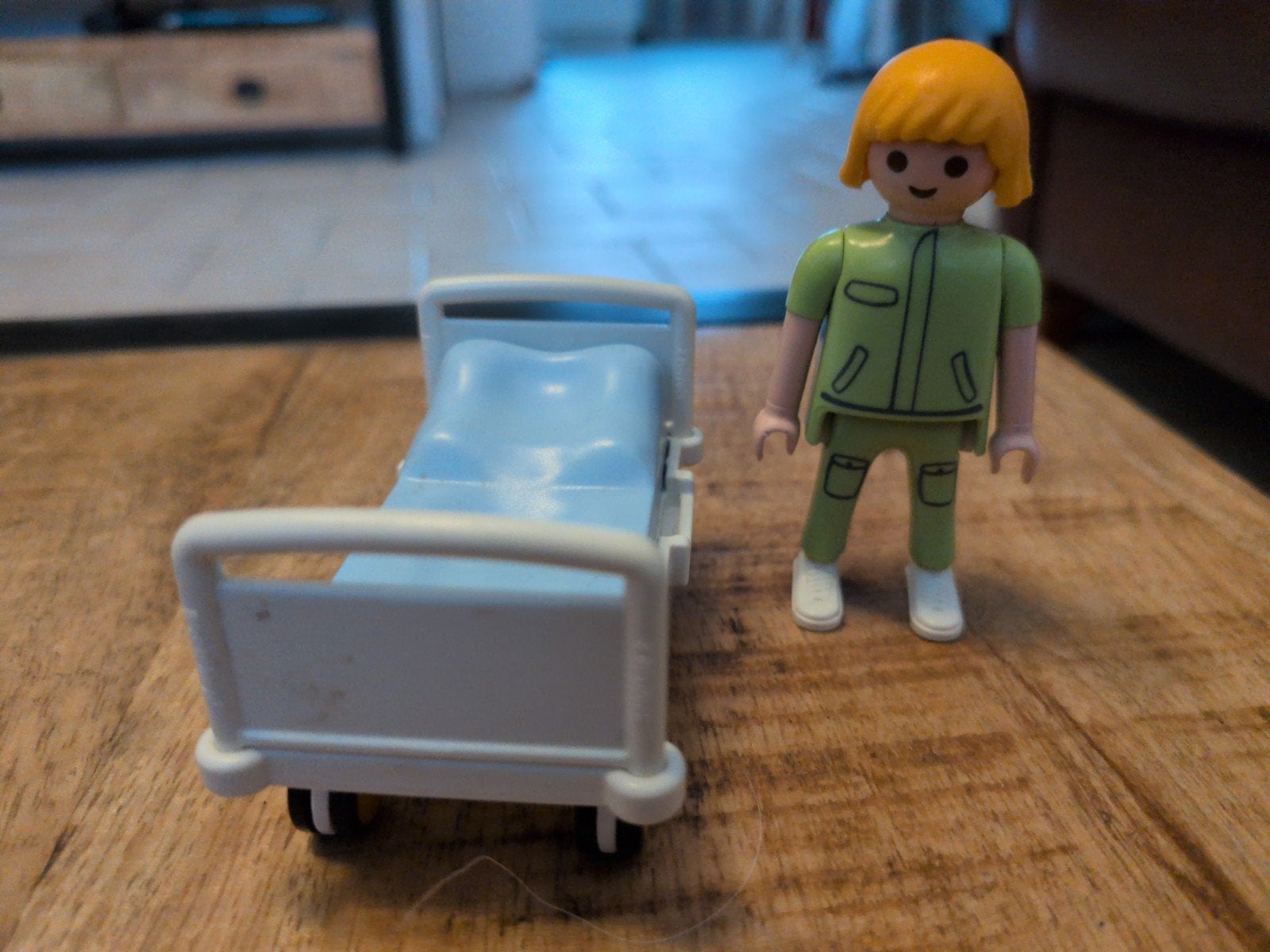 Playmobil broeder met ziekenhuisbed, Ophalen, Gebruikt, Losse onderdelen, City life