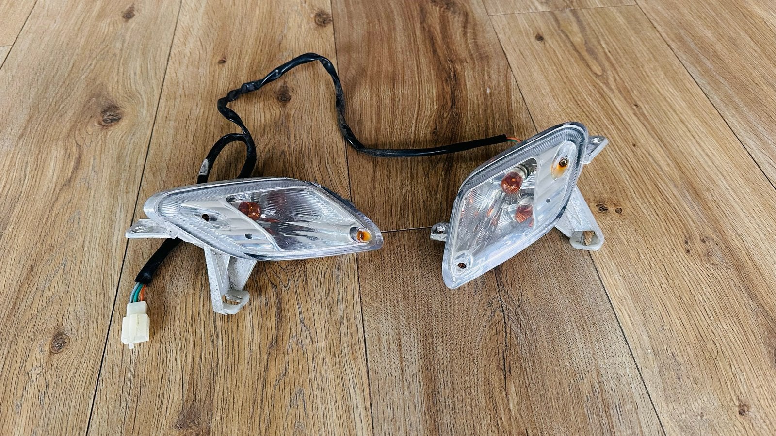 Knipperlichten set voor scooter/brommer, Ophalen of Verzenden, Gebruikt, Koplamp