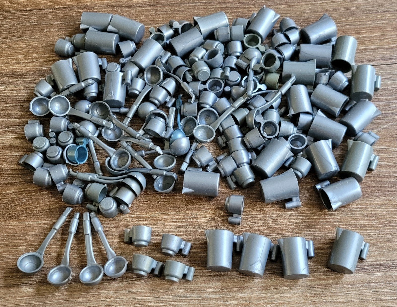Oud grijs playmobil servies. Soldaten, western, Ophalen of Verzenden, Gebruikt