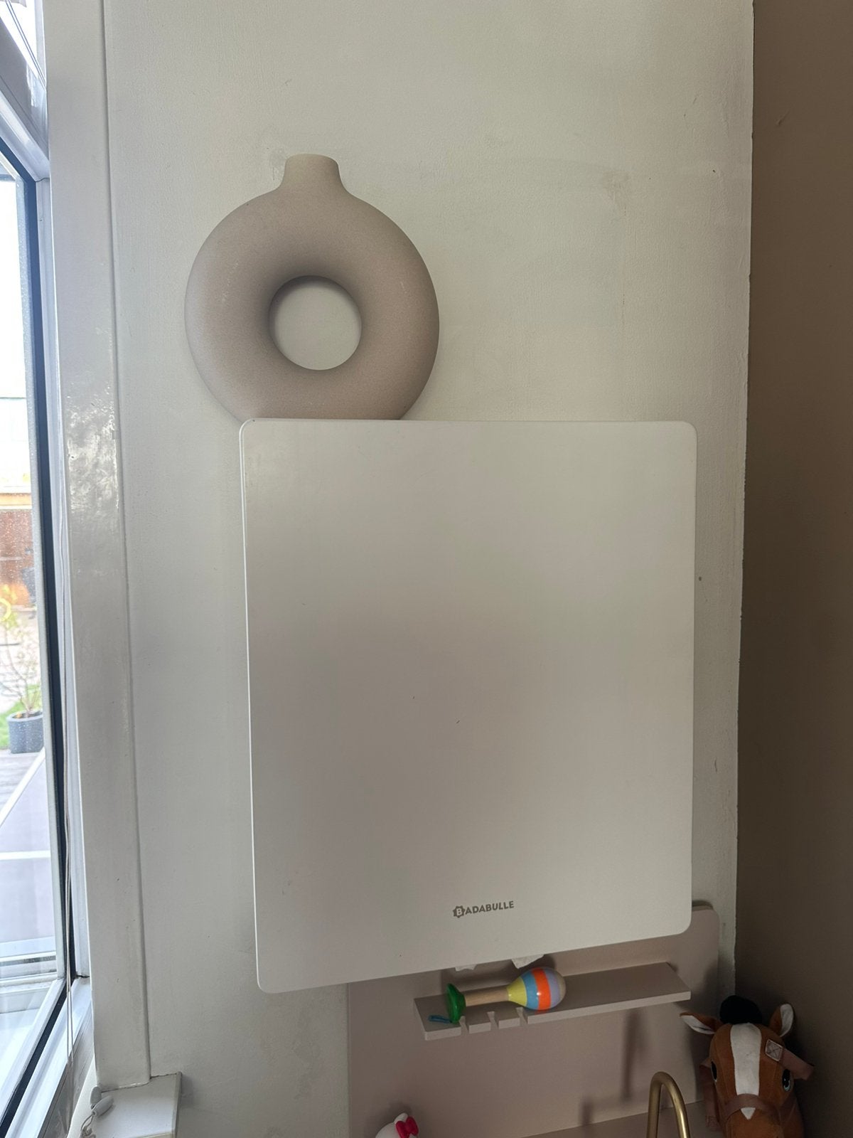 Badabulle Plouf Inklapbare Wandcommode / Luiertafel (Wit), Ophalen, Zo goed als nieuw, 50 tot 70 cm, 90 tot 105 cm