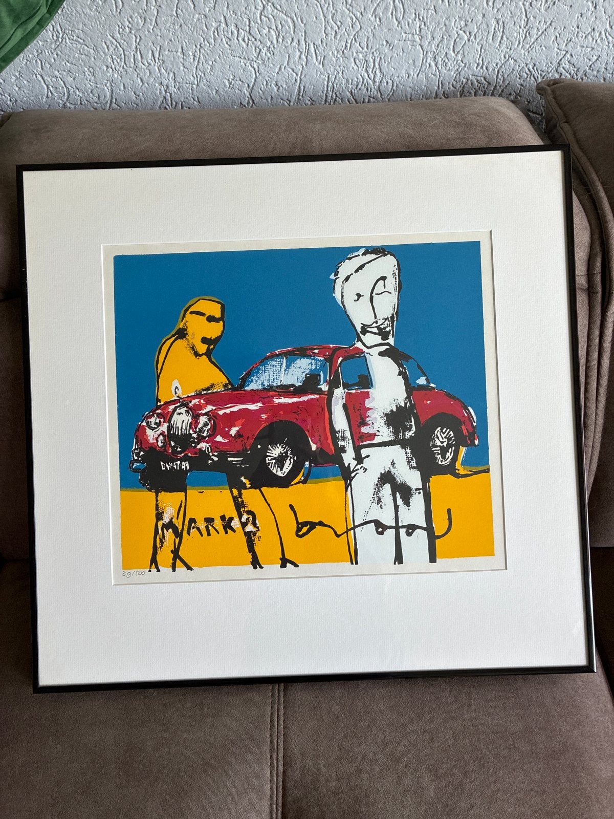 Herman Brood - Mark2 - Zeefdruk 55x52 cm, Antiek en Kunst, Kunst | Litho's en Zeefdrukken, Gelimiteerde oplage, Ophalen, Overige onderwerpen