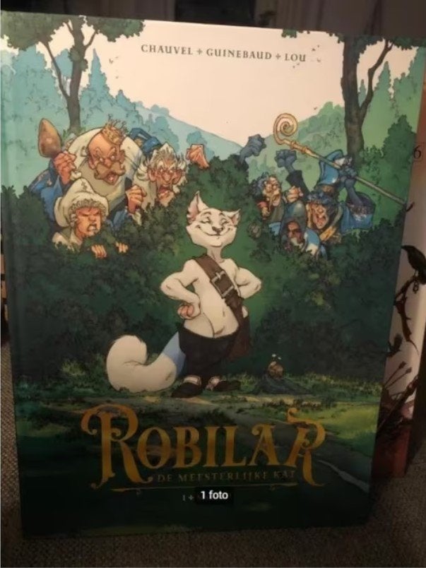 Miauw de meesterlijke kat robilar hardcover k3, Boeken, Eén stripboek, Ophalen of Verzenden, Zo goed als nieuw