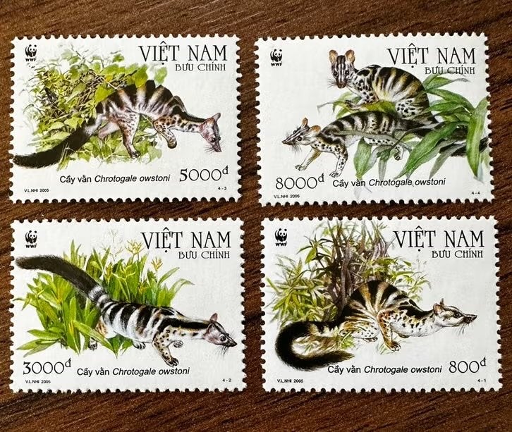 Vietnam 2005 WWF Dieren Postfris Postzegels, Ophalen of Verzenden, Postfris