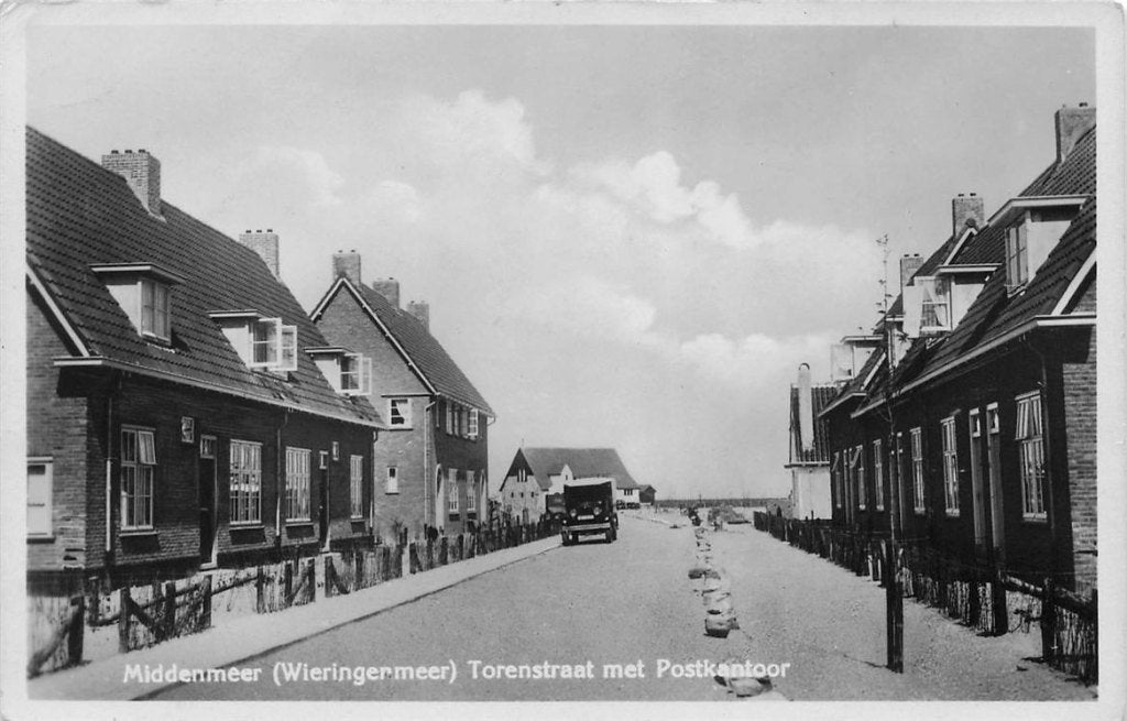 702-398-019 Middenmeer (Wieringermeer) Torenstraat Met Post, Verzamelen, Verzenden, Voor 1920, Noord-Holland