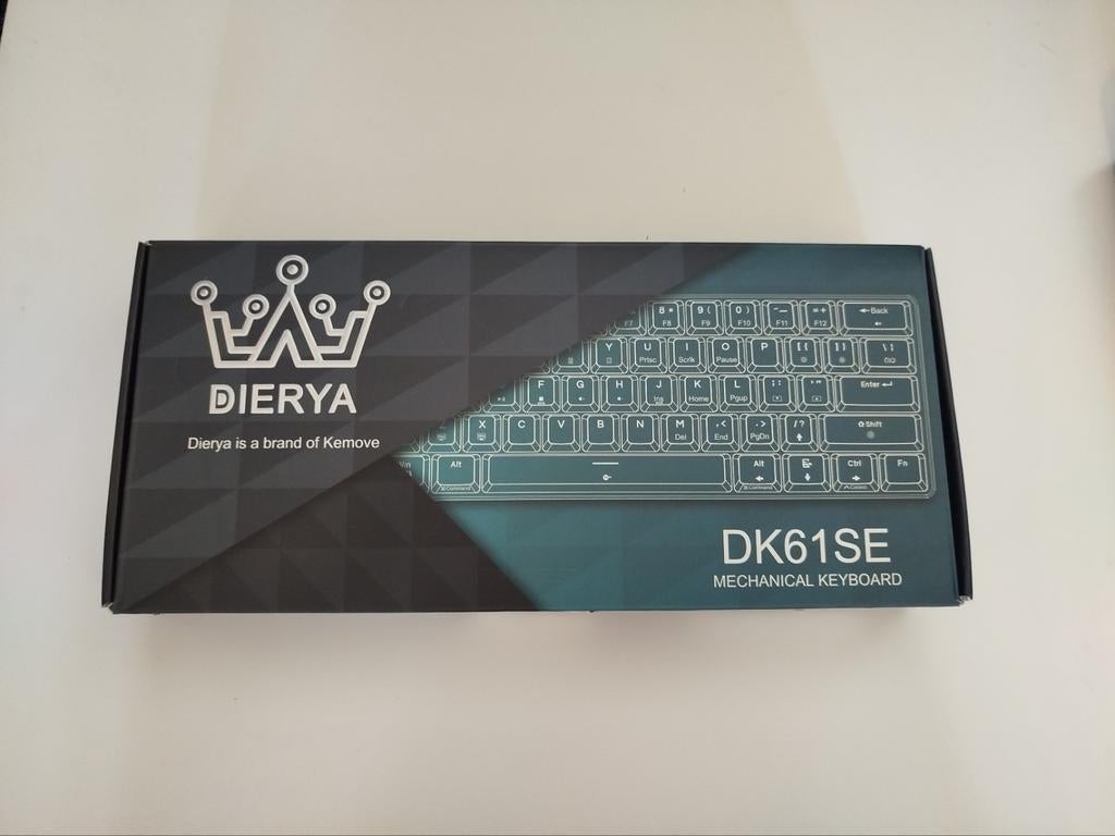 Dierya DK61SE Mechanisch Toetsenbord - Red Switches, Computers en Software, Toetsenborden, Ophalen, Dierya, Gaming toetsenbord