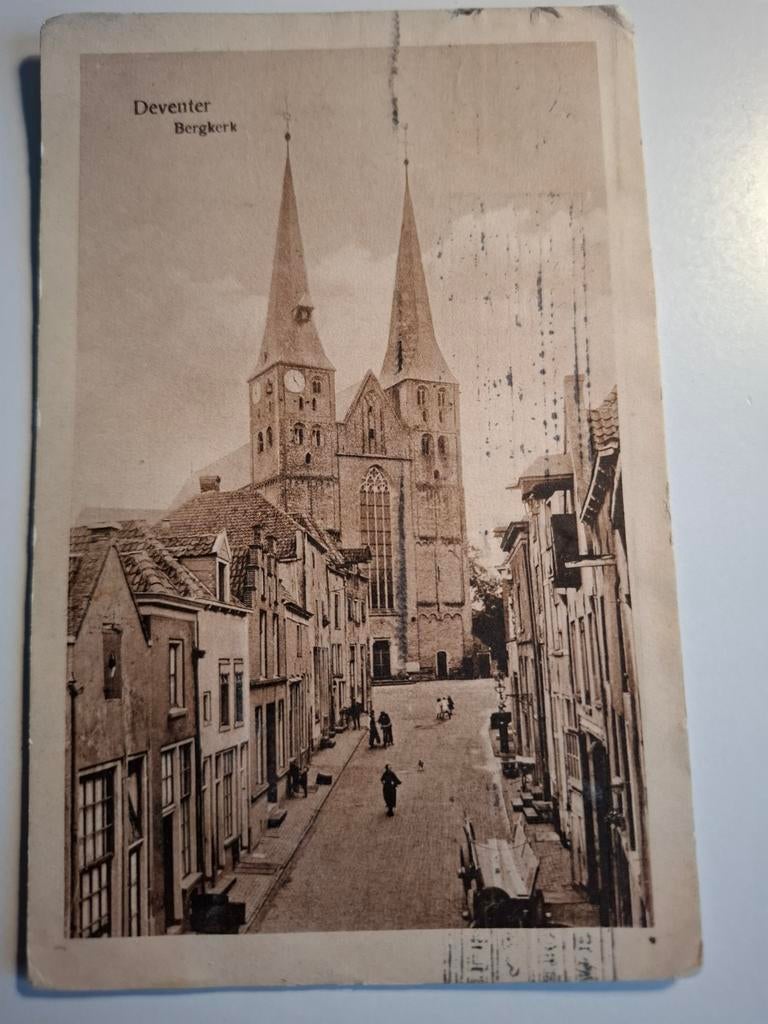 Ansichtkaart Deventer, De Bergkerk - Historisch Gezicht, Ophalen of Verzenden, Voor 1920, Overijssel