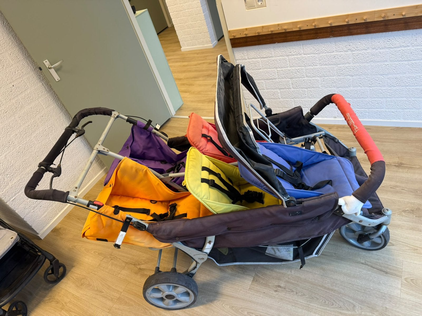 Familidoo wandel wagen 5/6 kinderen, Ophalen, Gebruikt, Kinderwagen of Buggy