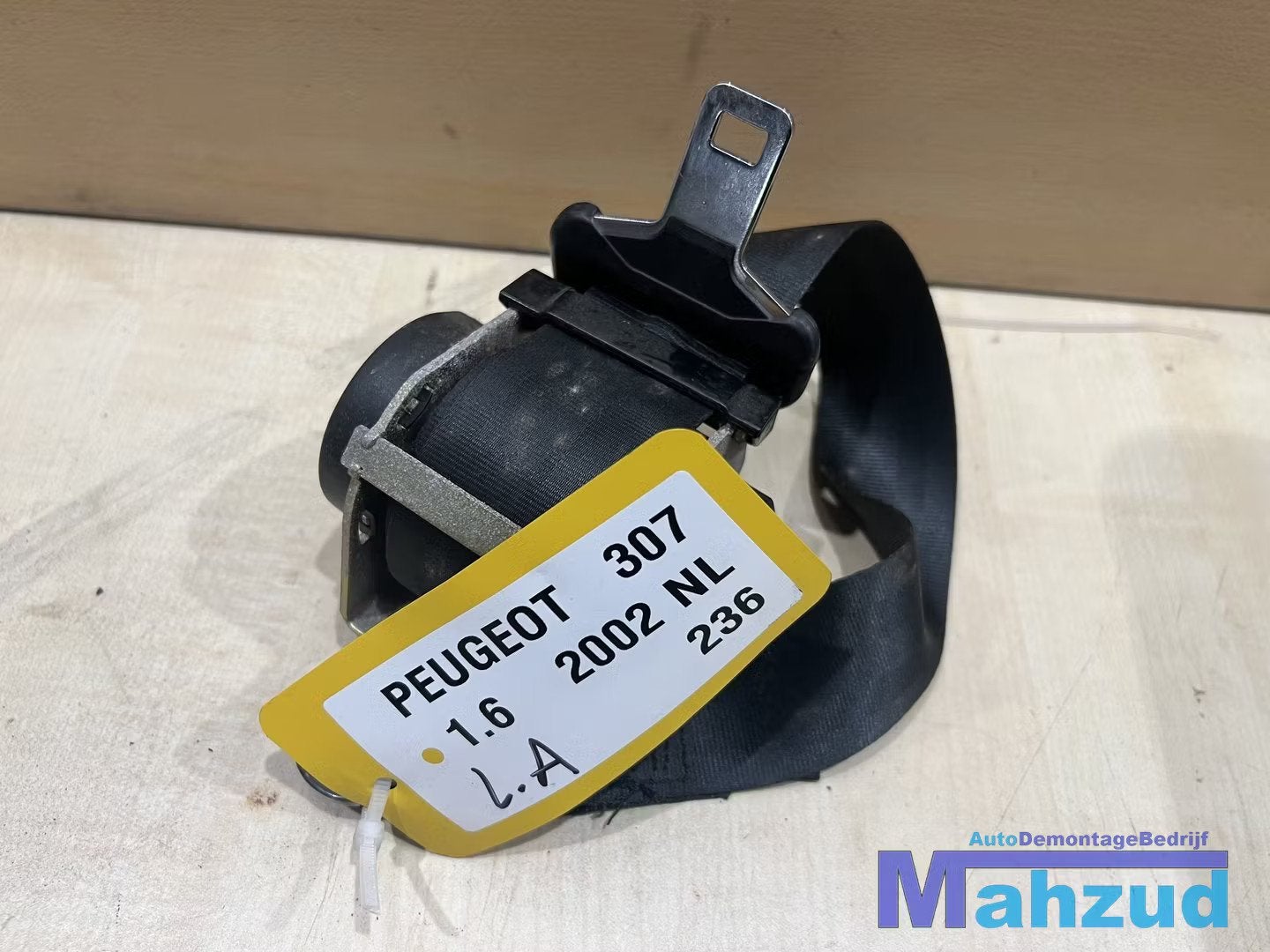 PEUGEOT 307 LINKS achter gordel (5 deurs) 2000-2007, Info@fabrikant.eu, Fabrikantstraat 1
1000 AA  Amsterdam, NL, Ophalen of Verzenden