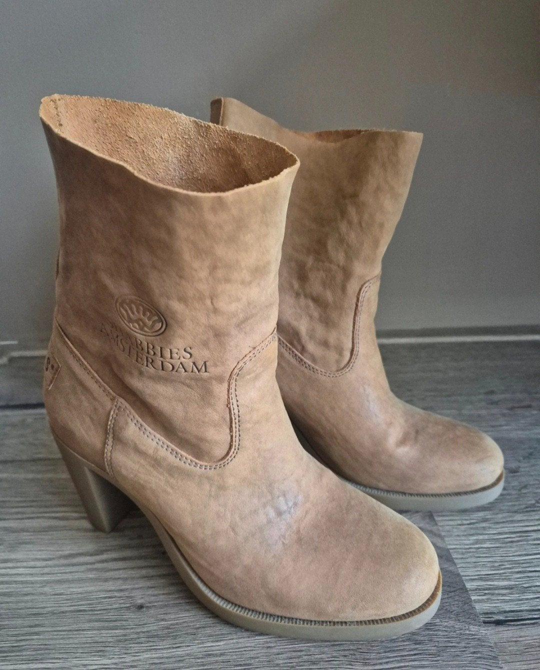 Shabbies Amsterdam laarzen maat 38, Shabbies, Beige, Lage of Enkellaarzen, Ophalen of Verzenden