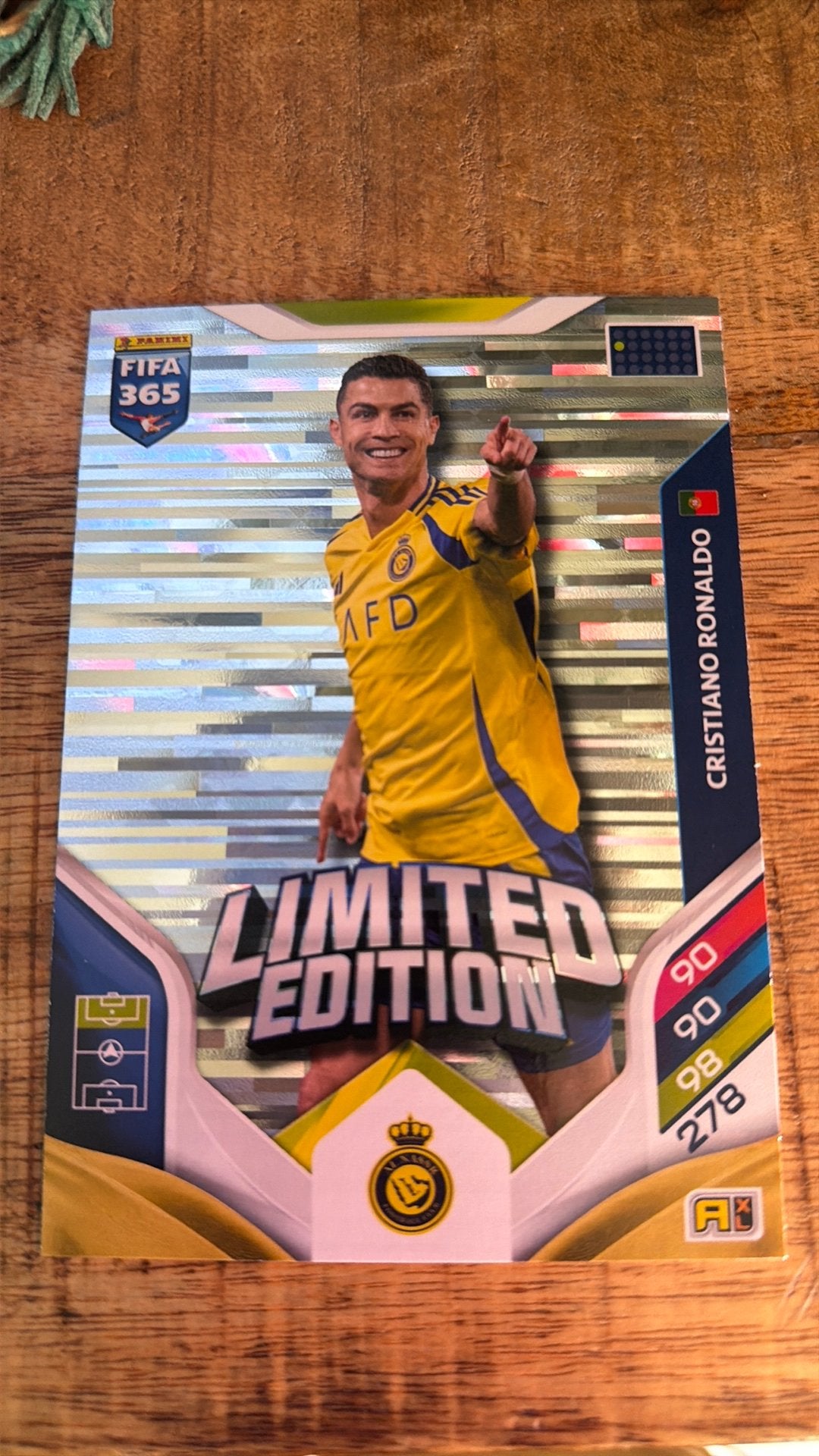 Christiano Ronaldo Panini kaart, Verzenden, Zo goed als nieuw, Plaatje