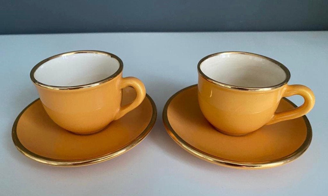 Mitterteich Bavaria Espresso Kop- en Schotels Gorbon Vintage, Ophalen of Verzenden