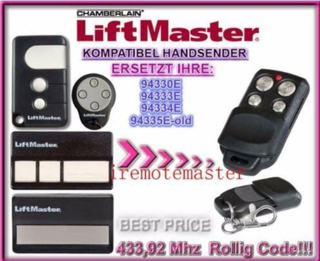 Handzender Liftmaster Motorlift Chamberlain €12,75, Doe-het-zelf en Verbouw, 120 cm of meer, Binnendeur, Nieuw, Ophalen of Verzenden